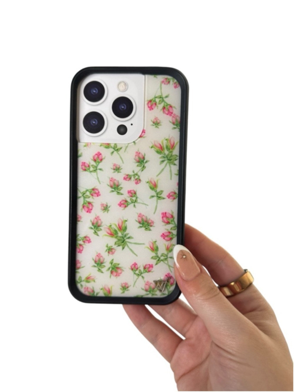 Wildflower One Size White Pink Floral iPhone 15 Pro Case